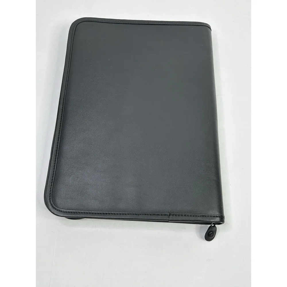 Portfolio Boston University Black Embossed Front Organizational Pockets
